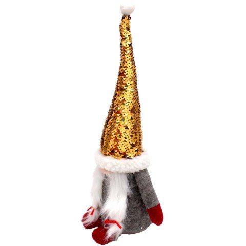 SKRZAT GNOM DEKORACYJNY Z MAGICZNYMI CEKINAMI 35CM SZARY SKRZAT GNOM DEKORACYJNY Z MAGICZNYMI CEKINAMI 35CM SZARY