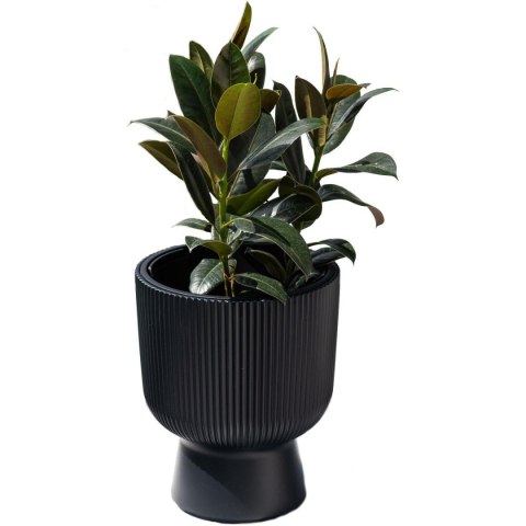 DONICZKA DO KWIATÓW MILLY NA NODZE ŚR 24CM ANTRACYT DONICZKA DO KWIATÓW MILLY NA NODZE ŚR 24CM ANTRACYT