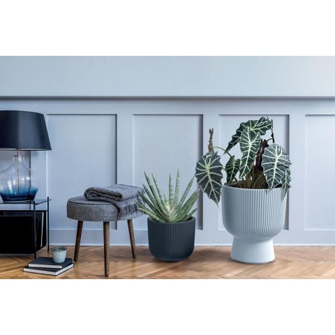 DONICZKA DO KWIATÓW MILLY NA NODZE ŚR 24CM ANTRACYT DONICZKA DO KWIATÓW MILLY NA NODZE ŚR 24CM ANTRACYT