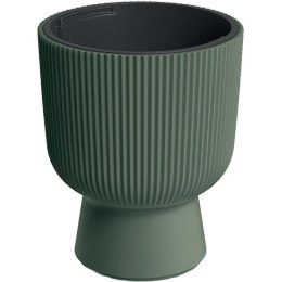 DONICZKA DO KWIATÓW MILLY NA NODZE ŚR 24CM ZIELONA PINA