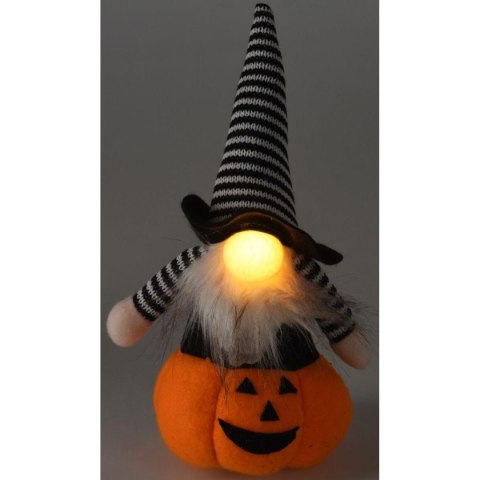 FIGURKA DEKORACYJNA NA DYNI 25CM LED HALLOWEEN POMARAŃCZOWA FIGURKA DEKORACYJNA NA DYNI 25CM LED HALLOWEEN POMARAŃCZOWA