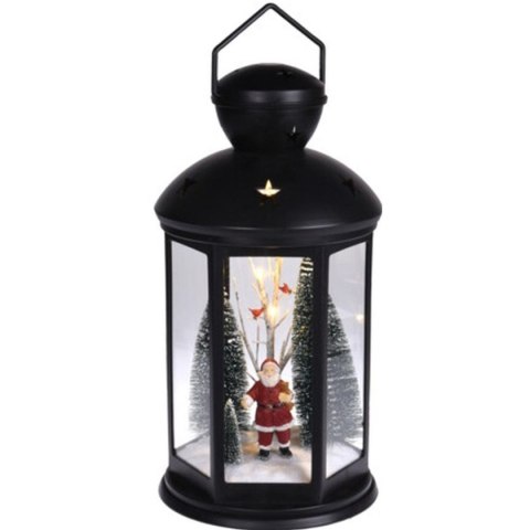 LATARNIA DEKORACYJNA LED 43CM BAŁWANKI LATARNIA DEKORACYJNA LED 43CM BAŁWANKI