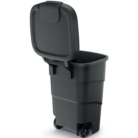 ŚMIETNIK KOSZ NA KÓŁKACH WHEELER 95L CZARNY RECYKLING ŚMIETNIK KOSZ NA KÓŁKACH WHEELER 95L CZARNY RECYKLING