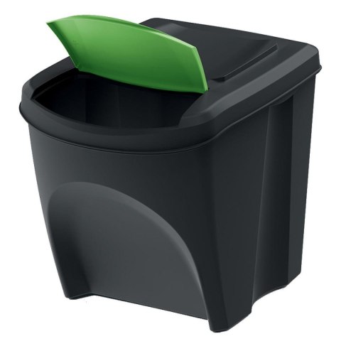ŚMIETNIK KOSZE NA ŚMIECI 35 L SORTIBOX SET4 SZT. CZARNY RECYKLING ŚMIETNIK KOSZE NA ŚMIECI 35 L SORTIBOX SET4 SZT. CZARNY RECYKLING