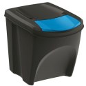 ŚMIETNIK KOSZE NA ŚMIECI 35 L SORTIBOX SET4 SZT. CZARNY RECYKLING