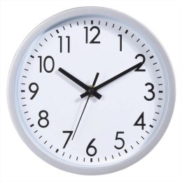 ZEGAR ŚCIENNY PP 20CM SREBRNY