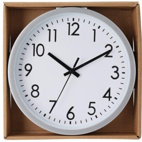 ZEGAR ŚCIENNY PP 20CM SREBRNY ZEGAR ŚCIENNY PP 20CM SREBRNY