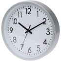 ZEGAR ŚCIENNY PP 20CM SREBRNY