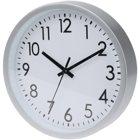 ZEGAR ŚCIENNY PP 20CM SREBRNY ZEGAR ŚCIENNY PP 20CM SREBRNY