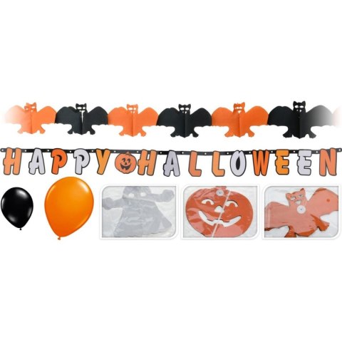 ZESTAW DEKORACYJNY HAPPY HALLOWEEN 14 ELEMENTÓW ZESTAW DEKORACYJNY HAPPY HALLOWEEN 14 ELEMENTÓW