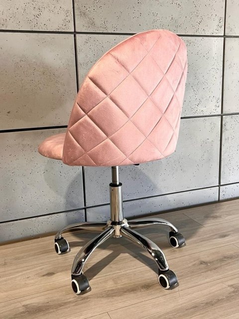 Krzesło obrotowe GLORIA OFFICE PINK VELVET Krzesło obrotowe GLORIA OFFICE PINK VELVET