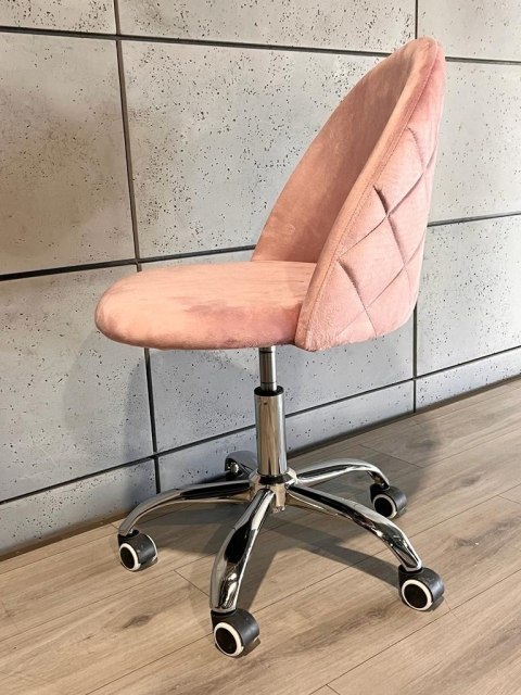 Krzesło obrotowe GLORIA OFFICE PINK VELVET Krzesło obrotowe GLORIA OFFICE PINK VELVET