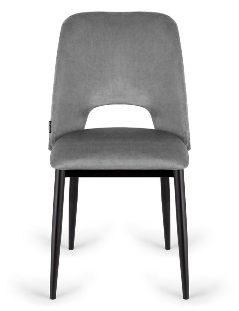 Krzesło tapicerowane GOTI GREY VELVET Krzesło tapicerowane GOTI GREY VELVET