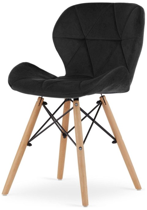 Krzesło tapicerowane VASTO BLACK VELVET Krzesło tapicerowane VASTO BLACK VELVET