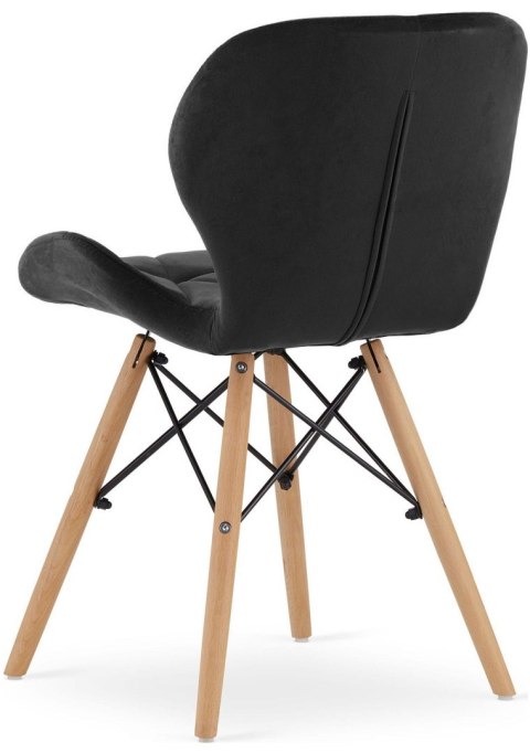 Krzesło tapicerowane VASTO BLACK VELVET Krzesło tapicerowane VASTO BLACK VELVET