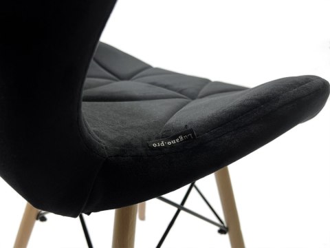 Krzesło tapicerowane VASTO BLACK VELVET Krzesło tapicerowane VASTO BLACK VELVET