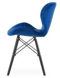 Krzesło tapicerowane VASTO BLUE VELVET SMOKE