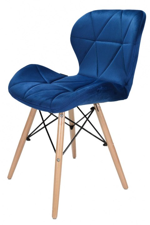 Krzesło tapicerowane VASTO BLUE VELVET Krzesło tapicerowane VASTO BLUE VELVET