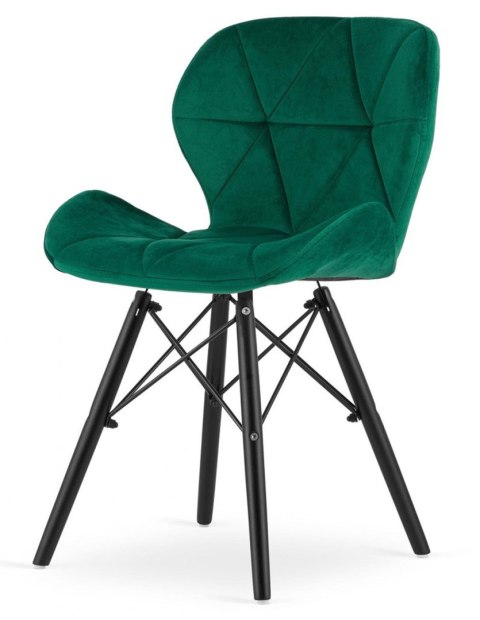 Krzesło tapicerowane VASTO GREEN VELVET SMOKE Krzesło tapicerowane VASTO GREEN VELVET SMOKE