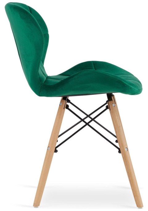 Krzesło tapicerowane VASTO GREEN VELVET Krzesło tapicerowane VASTO GREEN VELVET