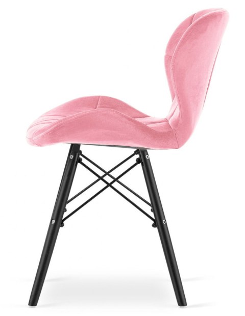 Krzesło tapicerowane VASTO PINK VELVET SMOKE Krzesło tapicerowane VASTO PINK VELVET SMOKE