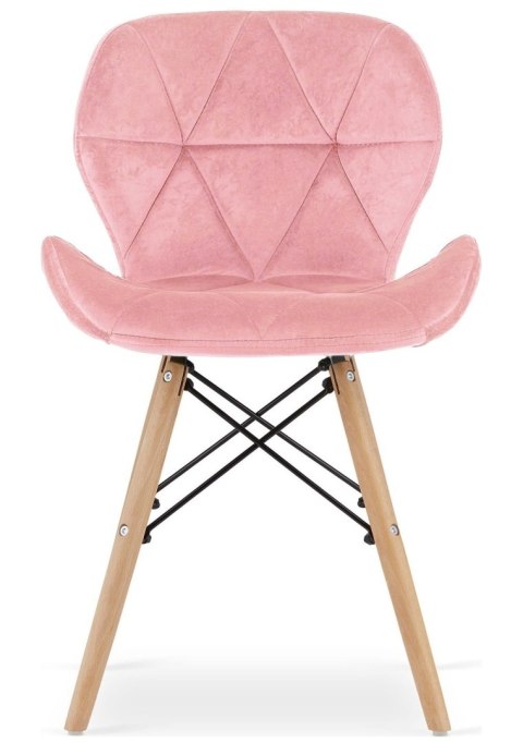 Krzesło tapicerowane VASTO PINK VELVET Krzesło tapicerowane VASTO PINK VELVET