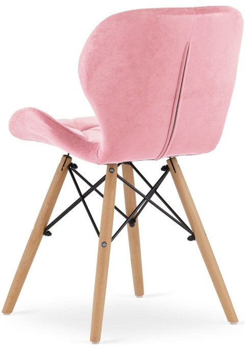 Krzesło tapicerowane VASTO PINK VELVET Krzesło tapicerowane VASTO PINK VELVET