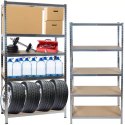 REGAŁ 180X90 METALOWY – SOLIDNY, WYTRZYMAŁY, DO PIWNICY, BIURA, WARSZTATU 180x90x40
