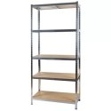 REGAŁ 180X90 METALOWY – SOLIDNY, WYTRZYMAŁY, DO PIWNICY, BIURA, WARSZTATU 180x90x40
