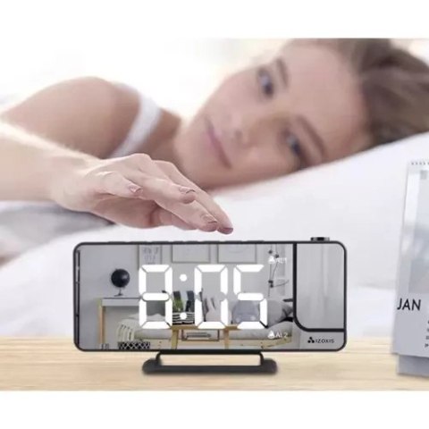 Budzik- zegar LED z projektorem Izoxis 19576 Budzik- zegar LED z projektorem Izoxis 19576