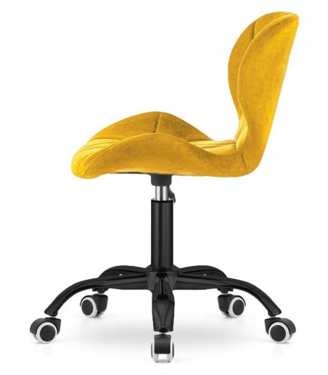 Krzesło obrotowe VASTO OFFICE VELVET MUSTARD SMOKE Krzesło obrotowe VASTO OFFICE VELVET MUSTARD SMOKE
