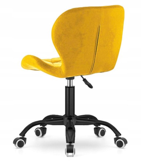 Krzesło obrotowe VASTO OFFICE VELVET MUSTARD SMOKE Krzesło obrotowe VASTO OFFICE VELVET MUSTARD SMOKE