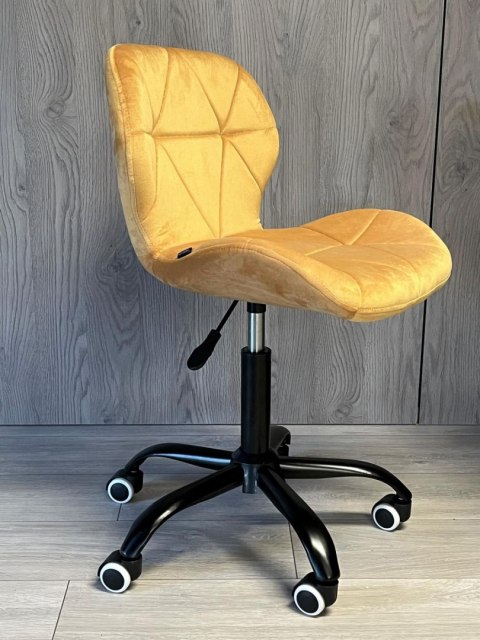 Krzesło obrotowe VASTO OFFICE VELVET MUSTARD SMOKE Krzesło obrotowe VASTO OFFICE VELVET MUSTARD SMOKE
