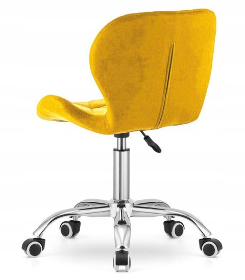 Krzesło obrotowe VASTO OFFICE VELVET MUSTARD Krzesło obrotowe VASTO OFFICE VELVET MUSTARD