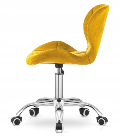 Krzesło obrotowe VASTO OFFICE VELVET MUSTARD Krzesło obrotowe VASTO OFFICE VELVET MUSTARD