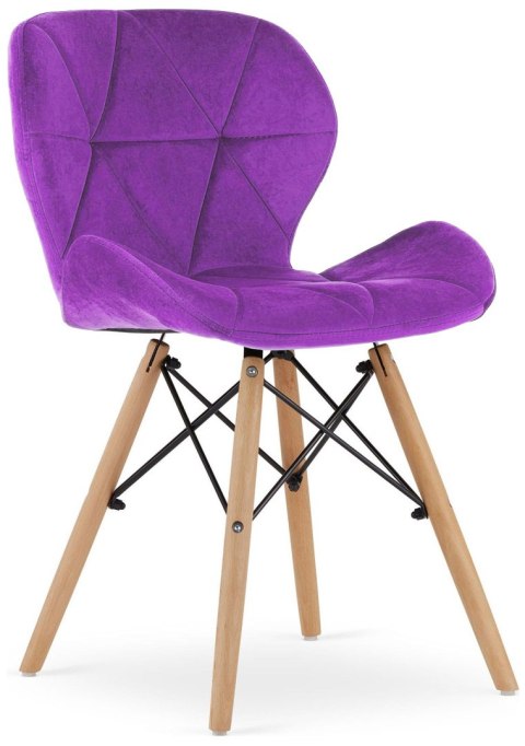 Krzesło tapicerowane VASTO PURPLE VELVET Krzesło tapicerowane VASTO PURPLE VELVET