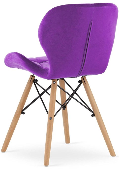 Krzesło tapicerowane VASTO PURPLE VELVET Krzesło tapicerowane VASTO PURPLE VELVET