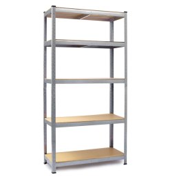 REGAŁ UNIWERSALNY METALOWY – SOLIDNY, WYTRZYMAŁY, DO PIWNICY, BIURA, WARSZTATU 180 x 90 x 30 cm Humberg