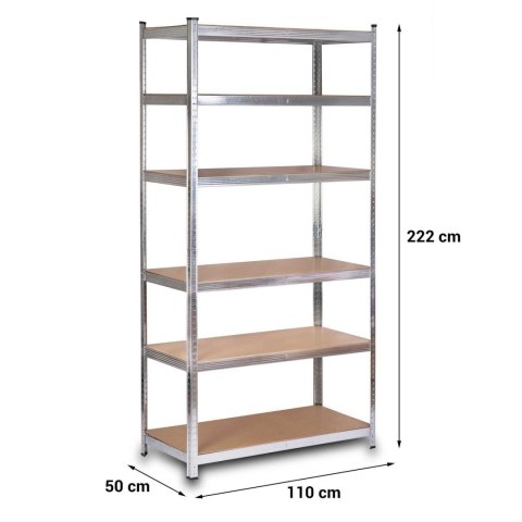 REGAŁ UNIWERSALNY METALOWY – SOLIDNY, WYTRZYMAŁY, DO PIWNICY, BIURA, WARSZTATU 222 x 110 x 50 cm Humberg REGAŁ UNIWERSALNY METALOWY – SOLIDNY, WYTRZYMAŁY, DO PIWNICY, BIURA, WARSZTATU 222 x 110 x 50 cm Humberg