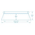 BASEN OGRODOWY ROZPOROWY 244 x 61 cm 9w1 BESTWAY