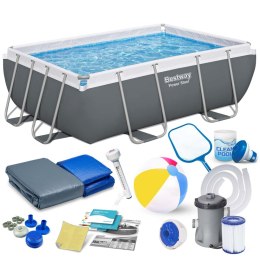Basen ogrodowy stelażowy 282 x 196 x 84 cm 16w1 BESTWAY