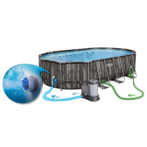 Basen ogrodowy stelażowy 610 x 366 x 122 cm 18w1 Bestway 5611R Basen ogrodowy stelażowy 610 x 366 x 122 cm 18w1 Bestway 5611R