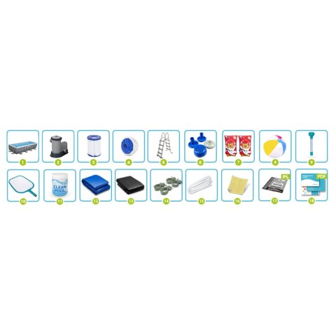 Basen ogrodowy stelażowy 549 x 274 x 122 cm 17w1 Bestway 56465 Basen ogrodowy stelażowy 549 x 274 x 122 cm 17w1 Bestway 56465