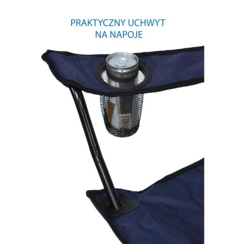KRZESŁO TURYSTYCZNE SKŁADANE 50X50X80CM GRANATOWE KRZESŁO TURYSTYCZNE SKŁADANE 50X50X80CM GRANATOWE