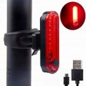 Lampka Rowerowa Akumulatorowa Przód Tył Lampa Na Rower LED USB Światło