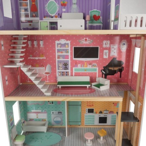 Domek dla lalek Kruzzel Duży Domek dla Lalek 114 cm 114 cm Domek dla lalek Kruzzel Duży Domek dla Lalek 114 cm 114 cm