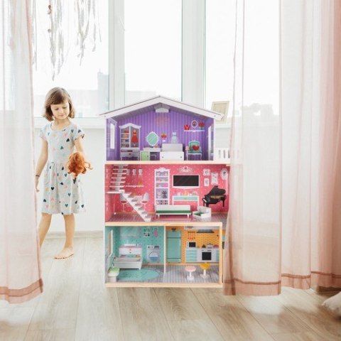 Domek dla lalek Kruzzel Duży Domek dla Lalek 114 cm 114 cm Domek dla lalek Kruzzel Duży Domek dla Lalek 114 cm 114 cm