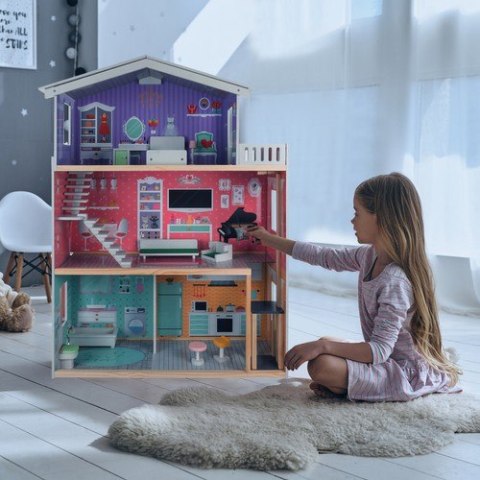 Domek dla lalek Kruzzel Duży Domek dla Lalek 114 cm 114 cm Domek dla lalek Kruzzel Duży Domek dla Lalek 114 cm 114 cm