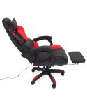 NOWOCZESNY FOTEL GAMINGOWY Z LED + MASAŻ - KOMFORT I STYL W JEDNYM!