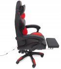 NOWOCZESNY FOTEL GAMINGOWY Z LED + MASAŻ - KOMFORT I STYL W JEDNYM!